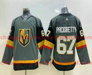 Youth Vegas Golden Knights #67 Max Pacioretty Grey Adidas Stitched NHL Jersey