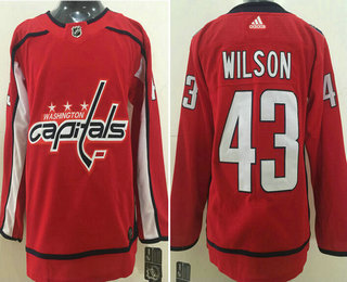 Youth Washington Capitals #43 Tom Wilson Red 2017-2018 Hockey Stitched NHL Jersey