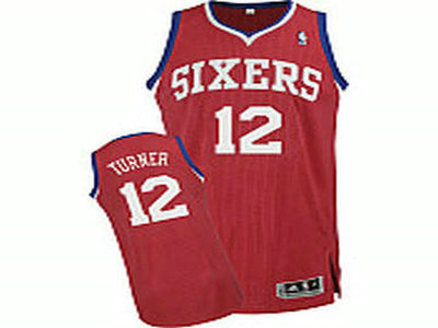 Philadelphia 76ers 12 Evan Turner Revolution 30 Road Jersey