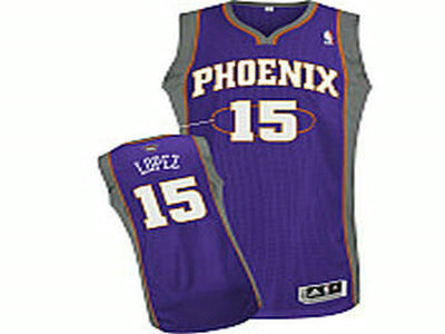 Phoenix Suns 15 Robin Lopez Revolution 30 Road Jersey